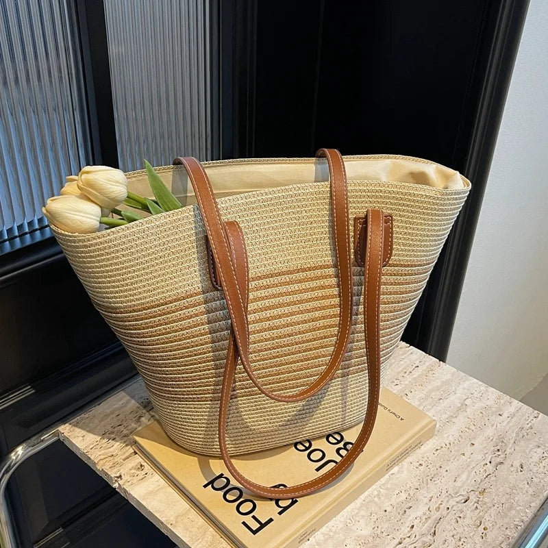 Colorful Summer Stripe Shoulder Bag