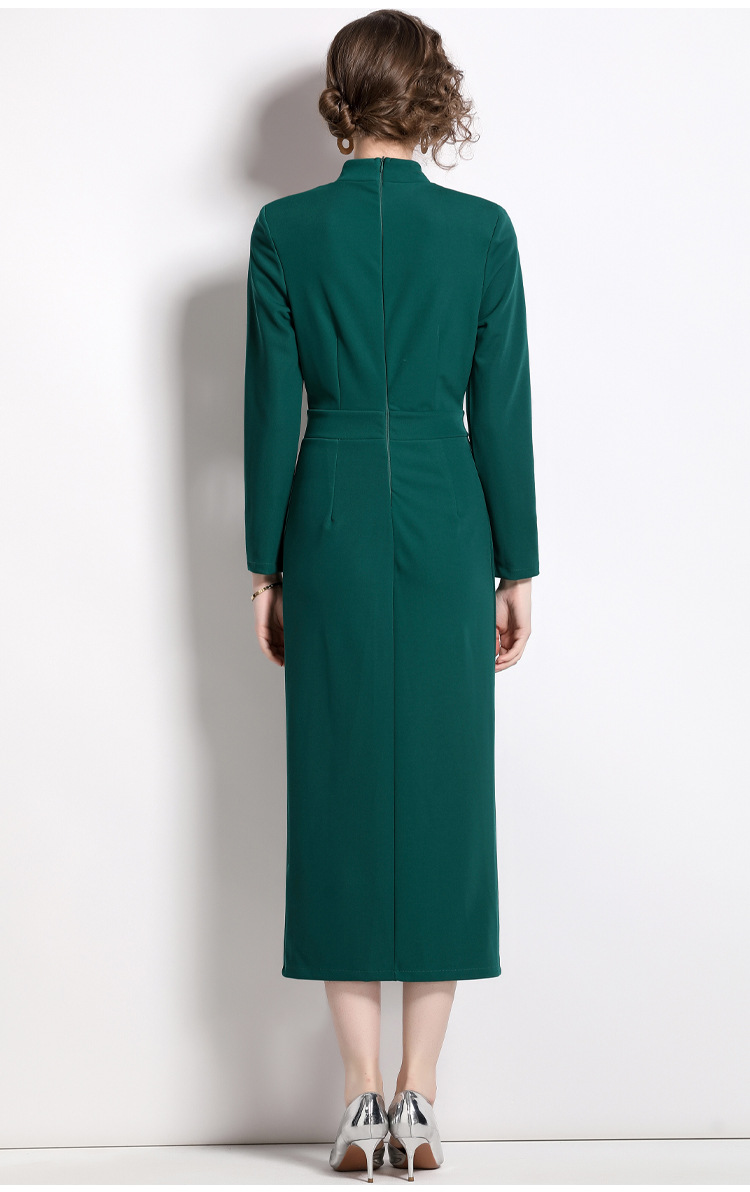 Elegant Women's Long Sleeve Formal Evening Dress