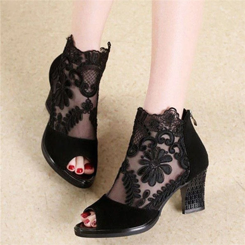 Ladies High Heel Ankle Strap Sandals