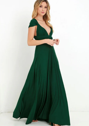 Ladies Long Halter Neck Wedding Dress