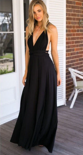 Ladies Long Halter Neck Wedding Dress