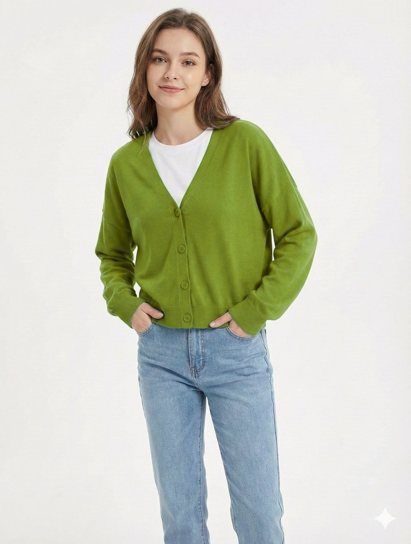 Soft Women's Open Front Knit Cardigan