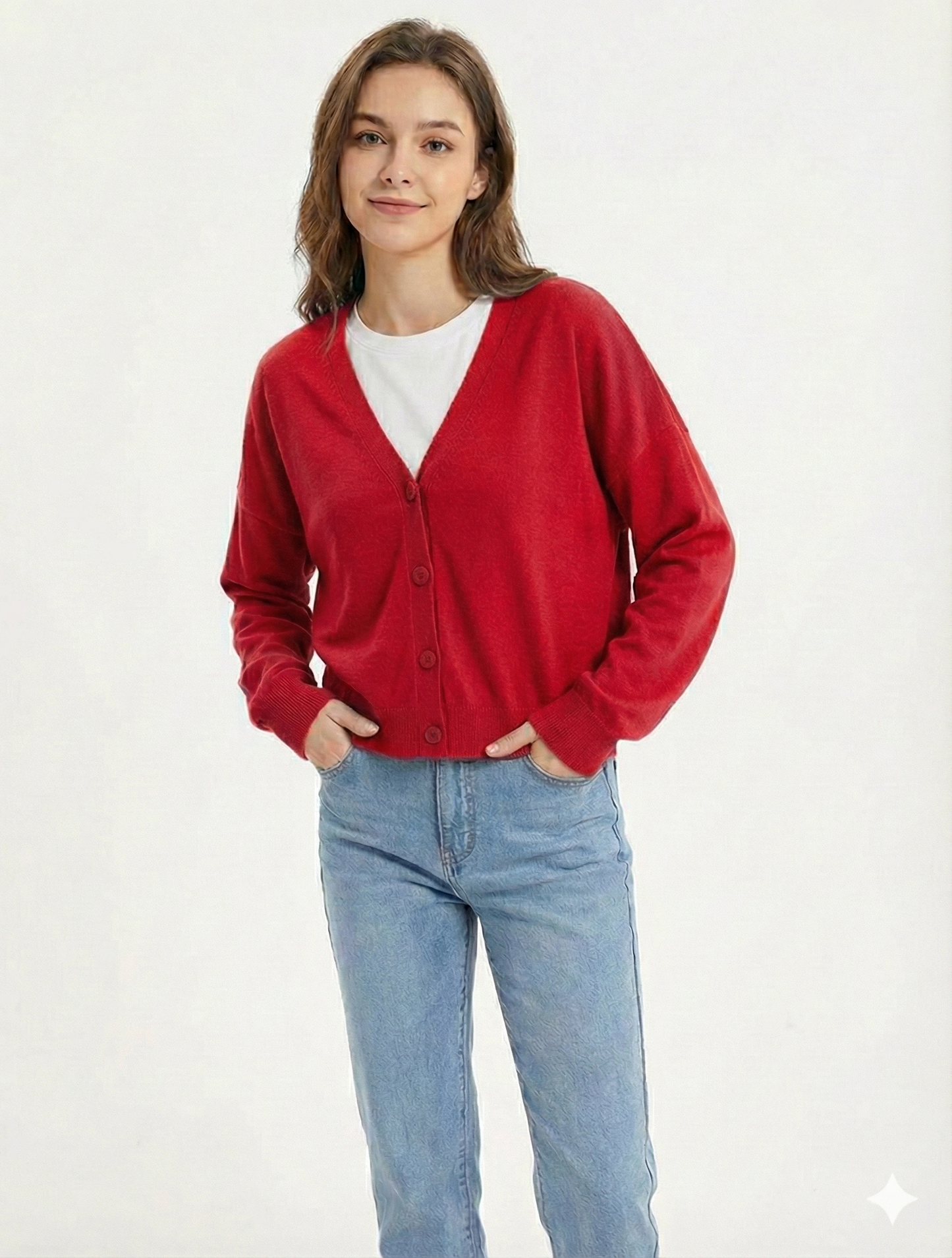 Soft Women's Open Front Knit Cardigan