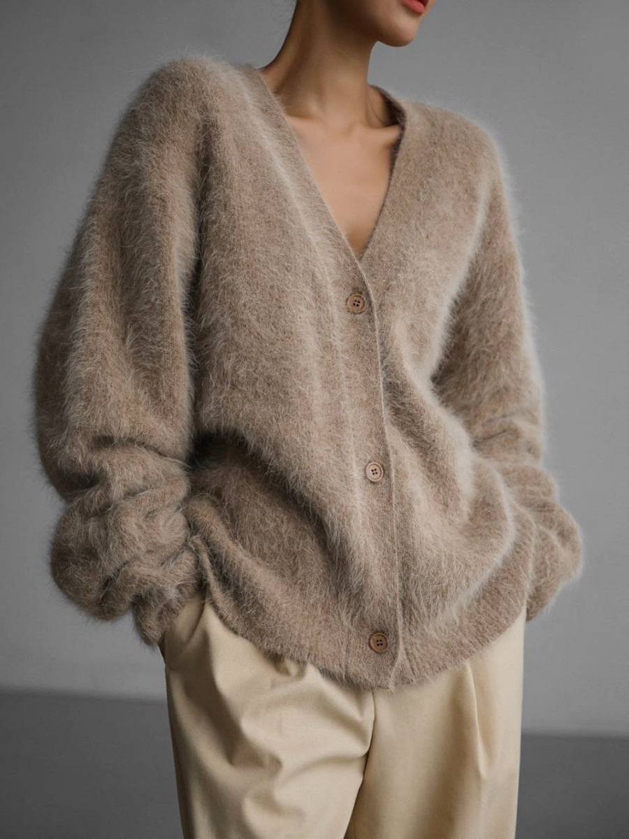 Cozy Women's Open Front Cardigan Sweater