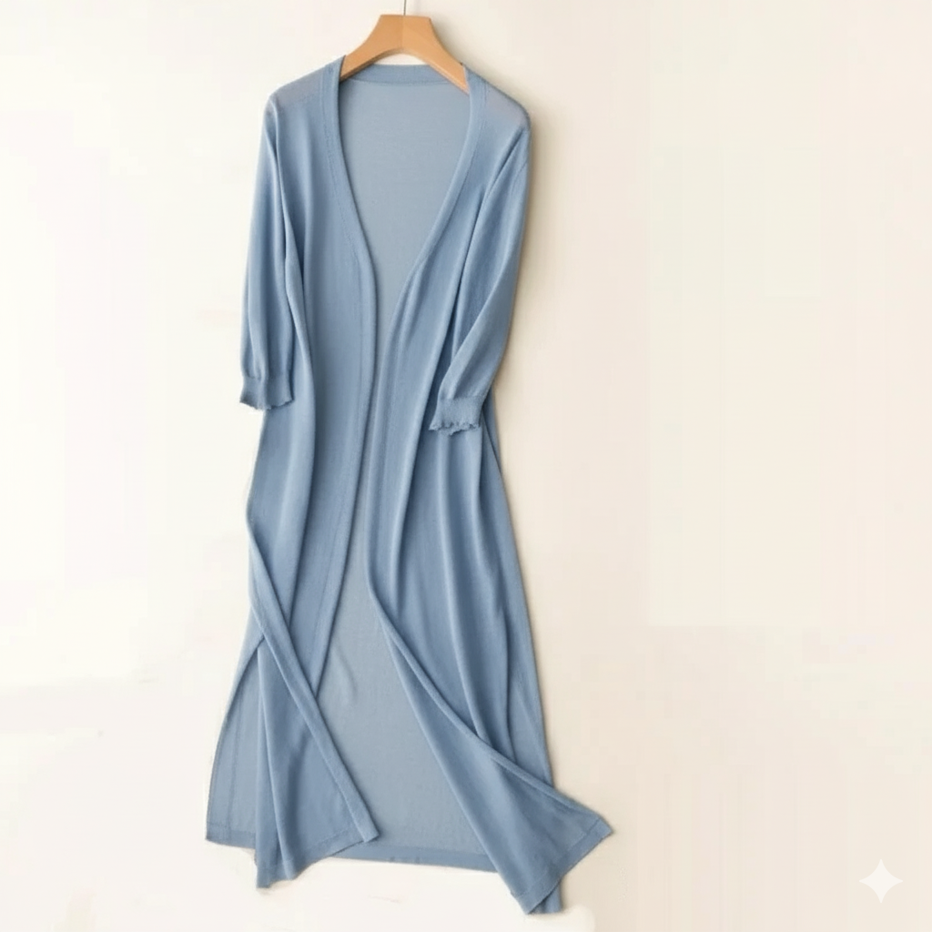 Cozy Women's Open Front Long Cardigan Sweater