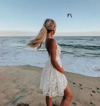Sexy Summer Halter Mini Dress for Women