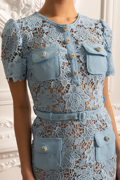 Sexy Embroidered Mini Party Dress for Women