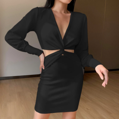Sleeved Mini Party Dress for Women - Luxivelle