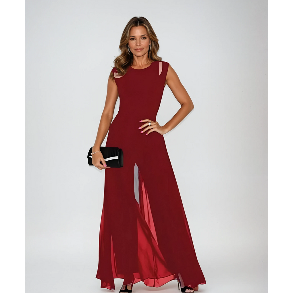 Elegant Sleeveless Maxi Evening Gown