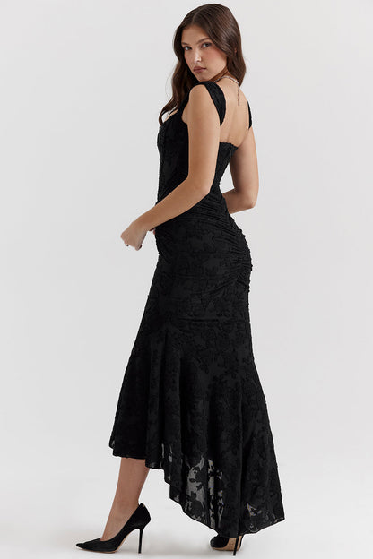 Ladies Elegant Long Evening Gown Corset Dress