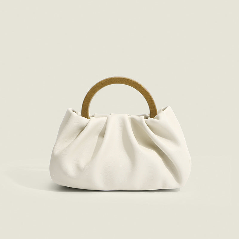 Small Ladies Purse With Circular Handle - Luxivelle