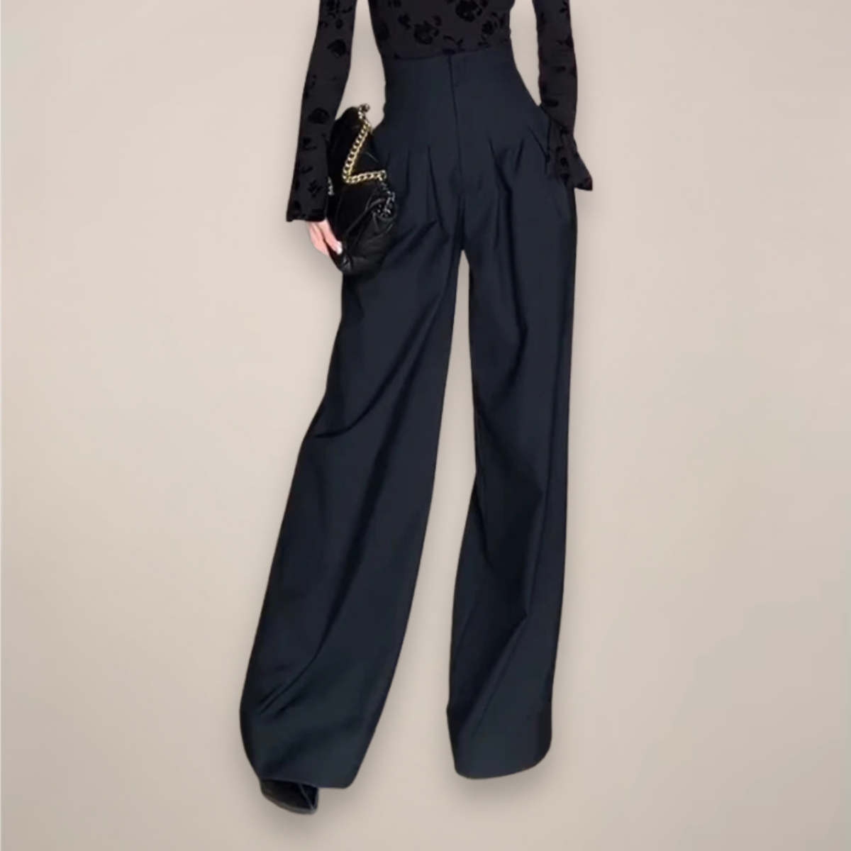 Flared High Waisted Women's Dress Pants