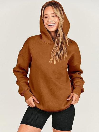 Relaxed Fit Women's Long Sleeve Hoodie