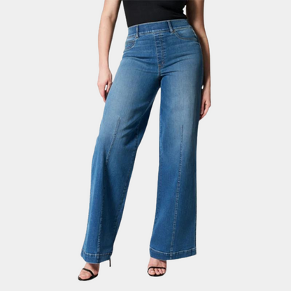 Comfortable High Waisted Wide Leg Jeans for Women