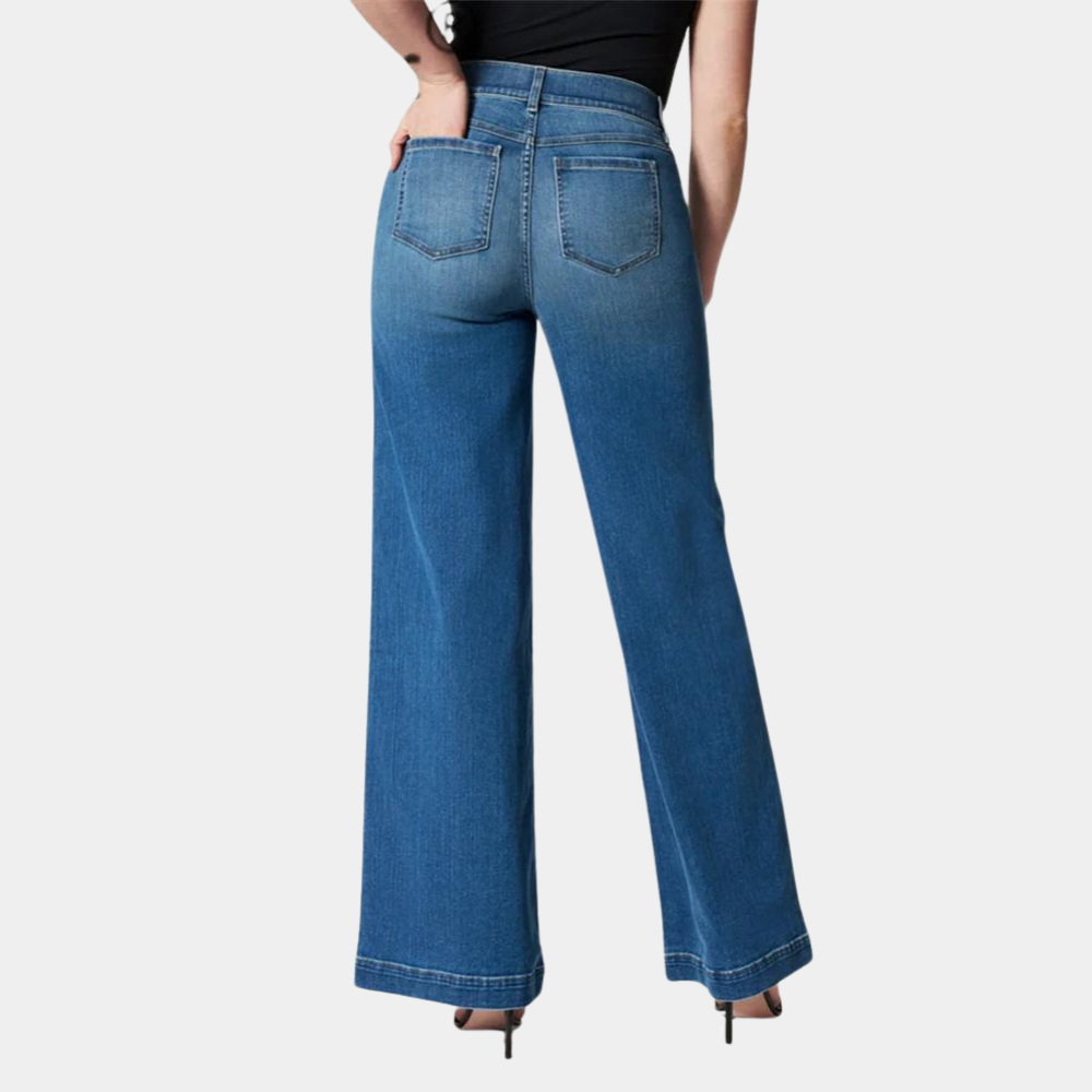 Comfortable High Waisted Wide Leg Jeans for Women