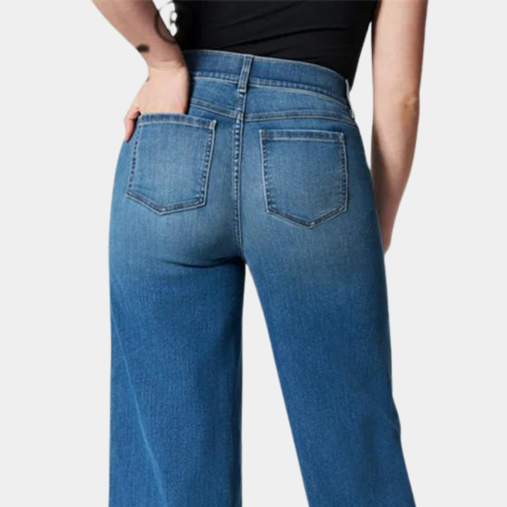 Comfortable High Waisted Wide Leg Jeans for Women