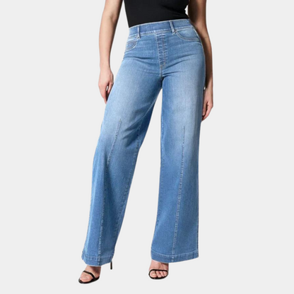 Comfortable High Waisted Wide Leg Jeans for Women - Luxivelle