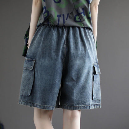 Ladies Loose Fit Cargo Shorts