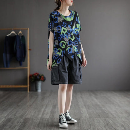 Ladies Loose Fit Cargo Shorts