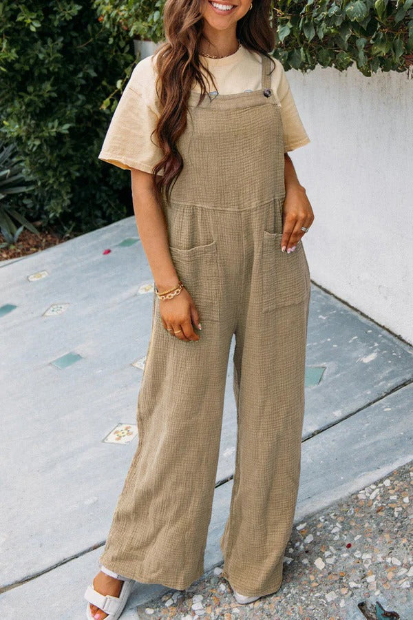 Comfy Women's Jumpsuit with Pockets Relaxed Fit