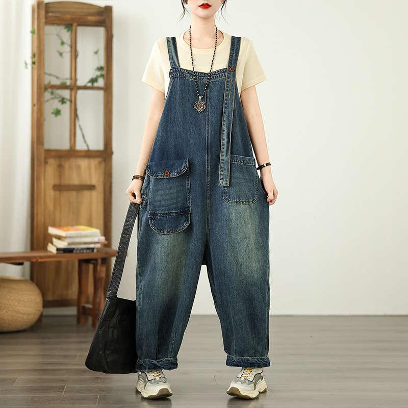 Relaxed Fit Women's Wide Leg Jumpsuit - Luxivelle