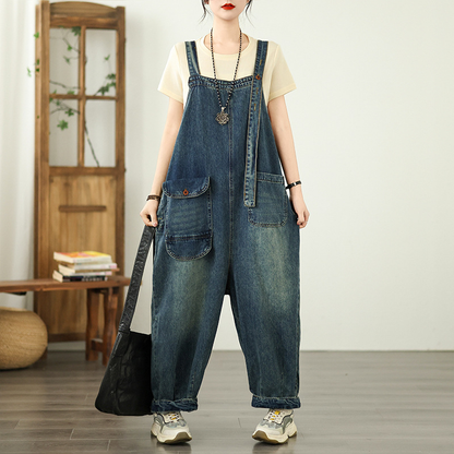 Relaxed Fit Women's Wide Leg Jumpsuit - Luxivelle