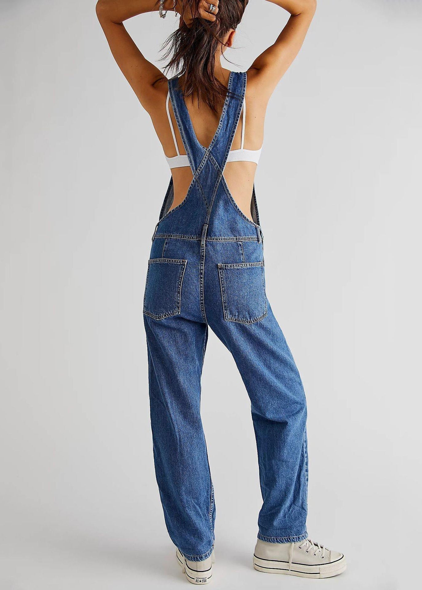 Relaxed Fit Women's Straight Leg Jumpsuit