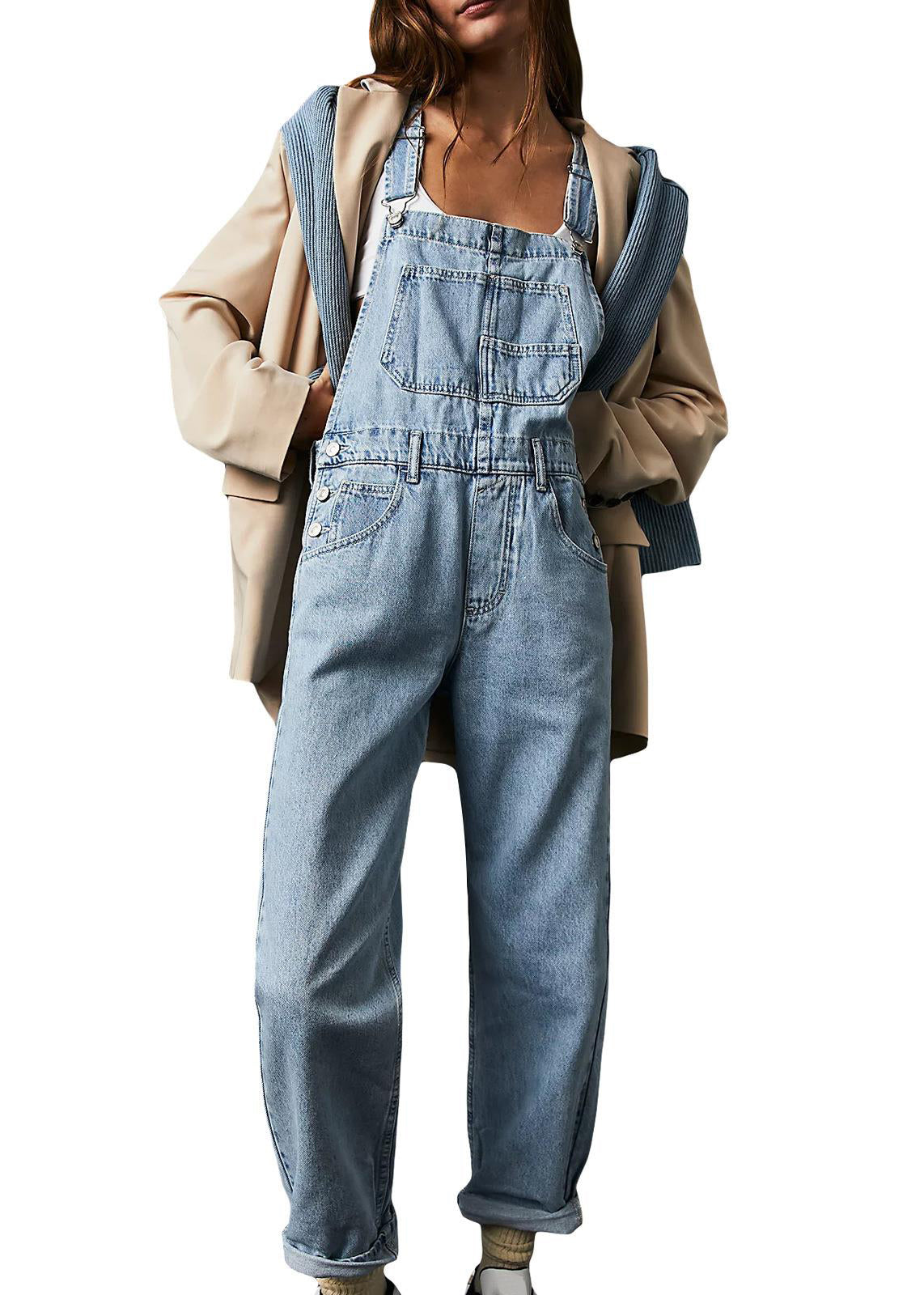 Relaxed Fit Women's Straight Leg Jumpsuit