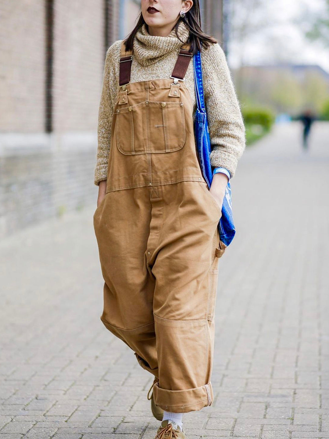 Women's Comfortable Dungaree Overall Jumpsuit