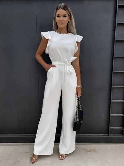 Elegant Women's Wide Leg Jumpsuit Formal Outfit
