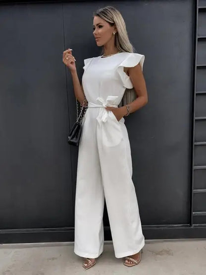Elegant Women's Wide Leg Jumpsuit Formal Outfit