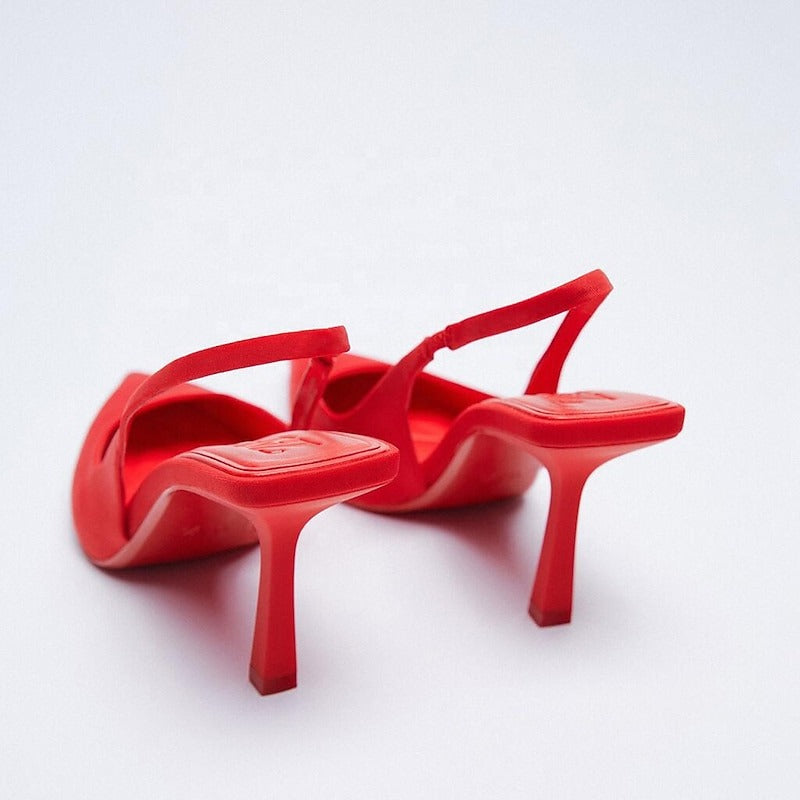 Ladies Low Heel Slingback Pumps