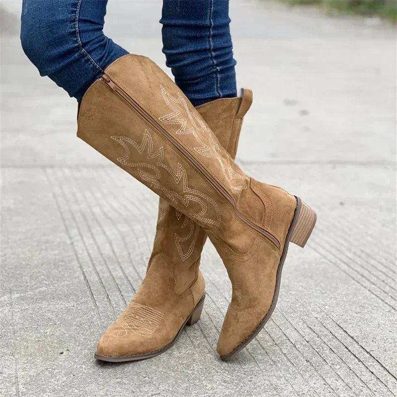 Tall Western Cowgirl Riding Boots for Women