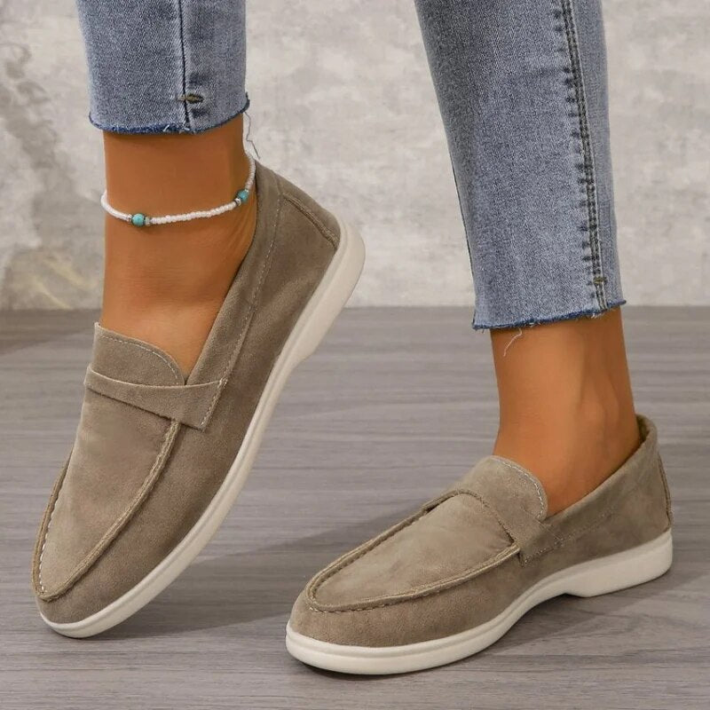 Comfortable Women's Slip On Loafers - Luxivelle