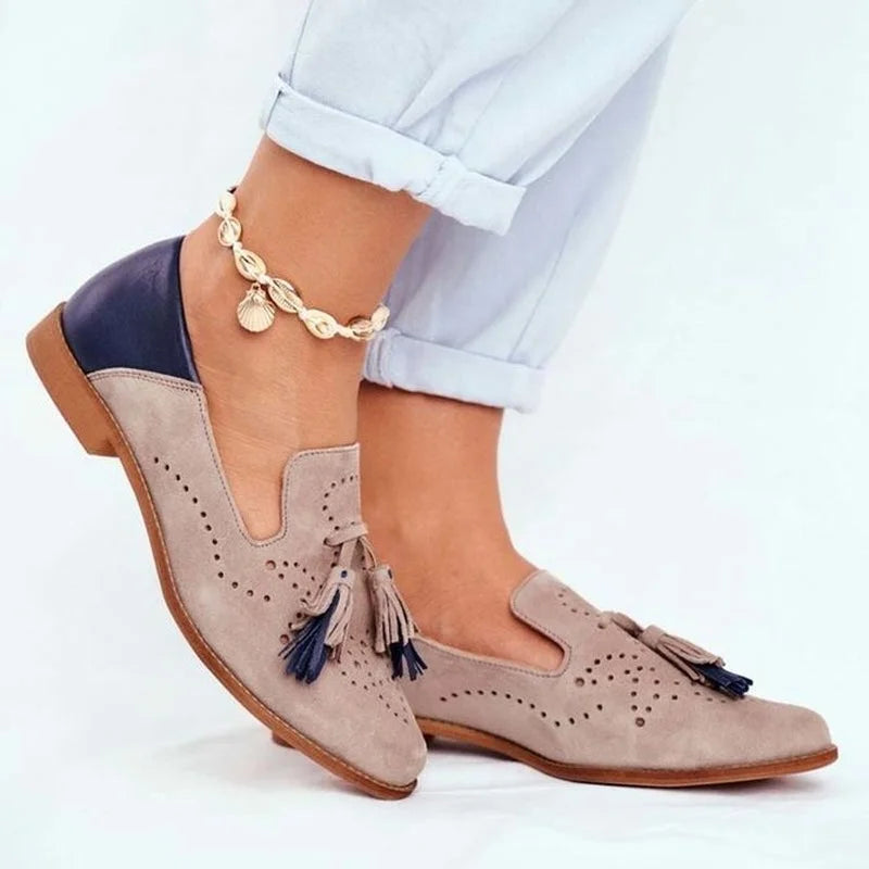 Ladies Slip On Loafers Flat Shoes