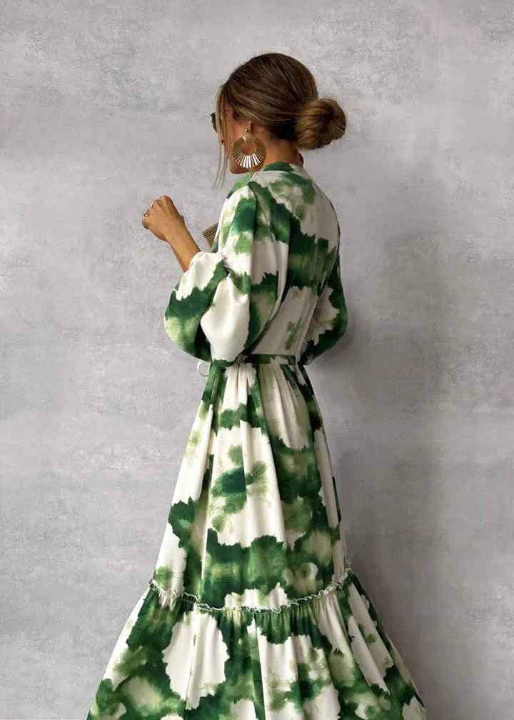 Flowy Women's Maxi Long Sleeve Dress