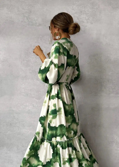 Flowy Women's Maxi Long Sleeve Dress