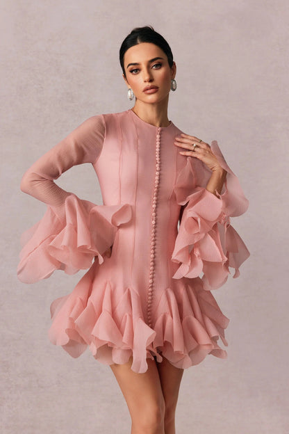 Short Ruffle Mini Dress for Women