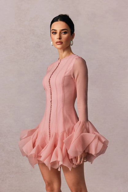 Short Ruffle Mini Dress for Women