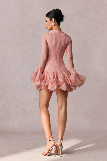 Short Ruffle Mini Dress for Women