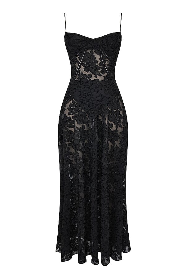 Long Floral Women's Evening Gown Wedding Guest