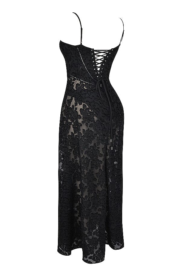 Long Floral Women's Evening Gown Wedding Guest