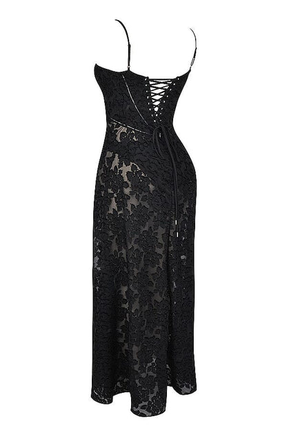 Long Floral Women's Evening Gown Wedding Guest