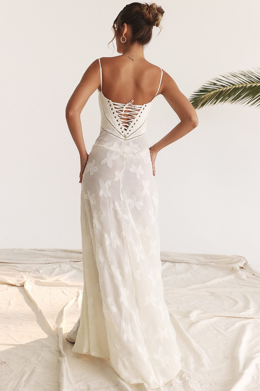Long Floral Women's Evening Gown Wedding Guest