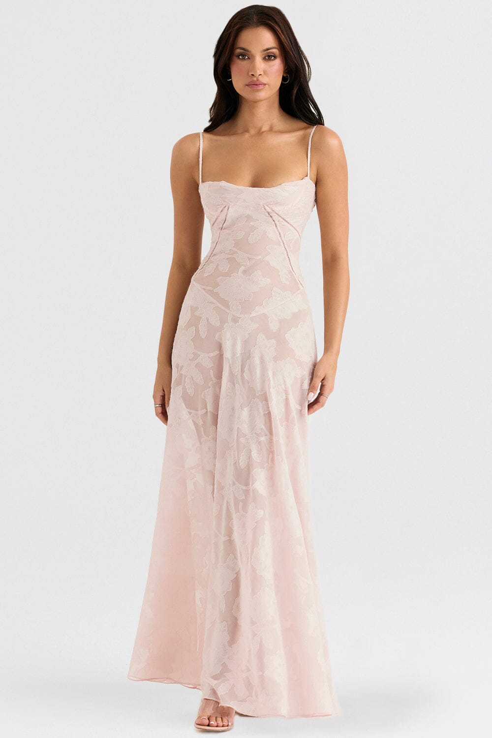 Long Floral Women's Evening Gown Wedding Guest - Luxivelle
