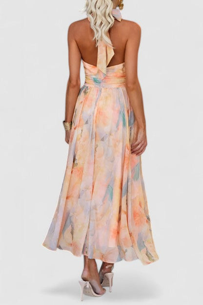 Long Sleeve Floral Sundress for Women Summer