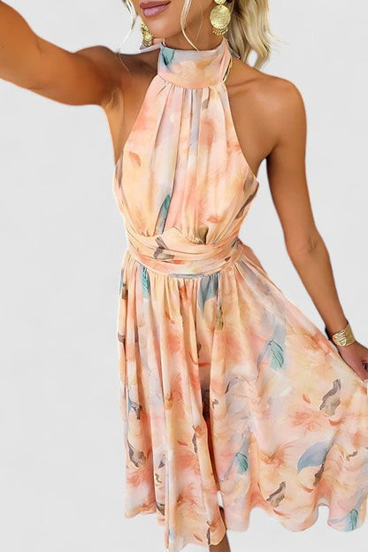 Long Sleeve Floral Sundress for Women Summer