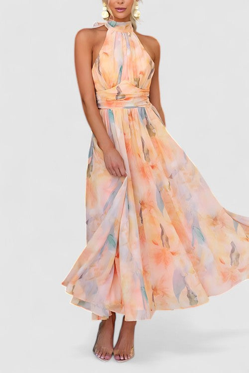 Long Sleeve Floral Sundress for Women Summer - Luxivelle