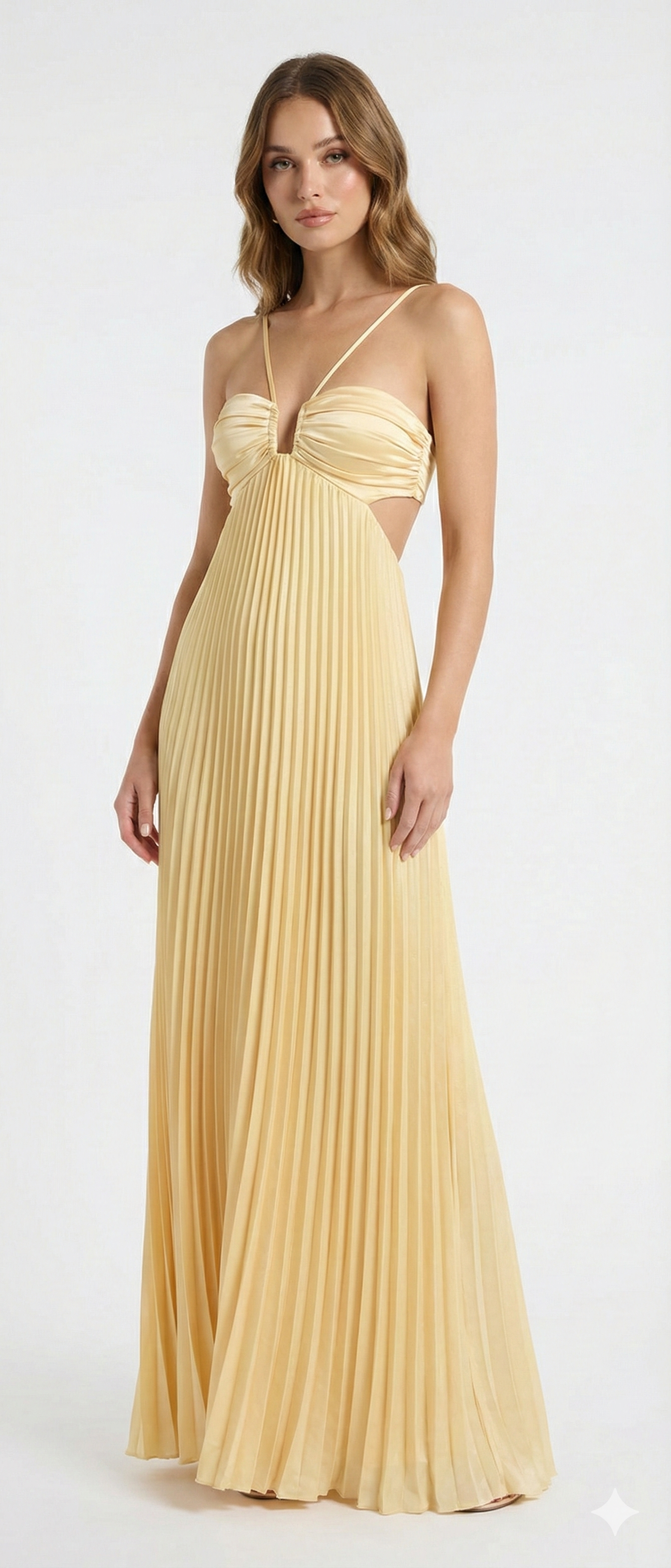 Flowy Long Sleeveless Halter Dress for Women - Luxivelle