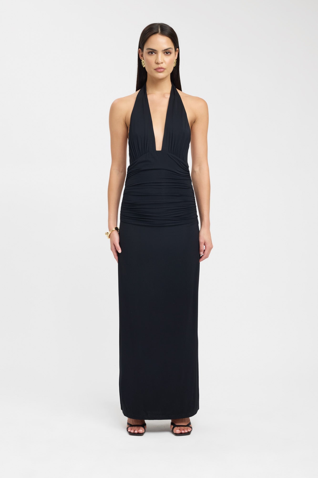 Women's Long Sleeveless Halter Neck Dress